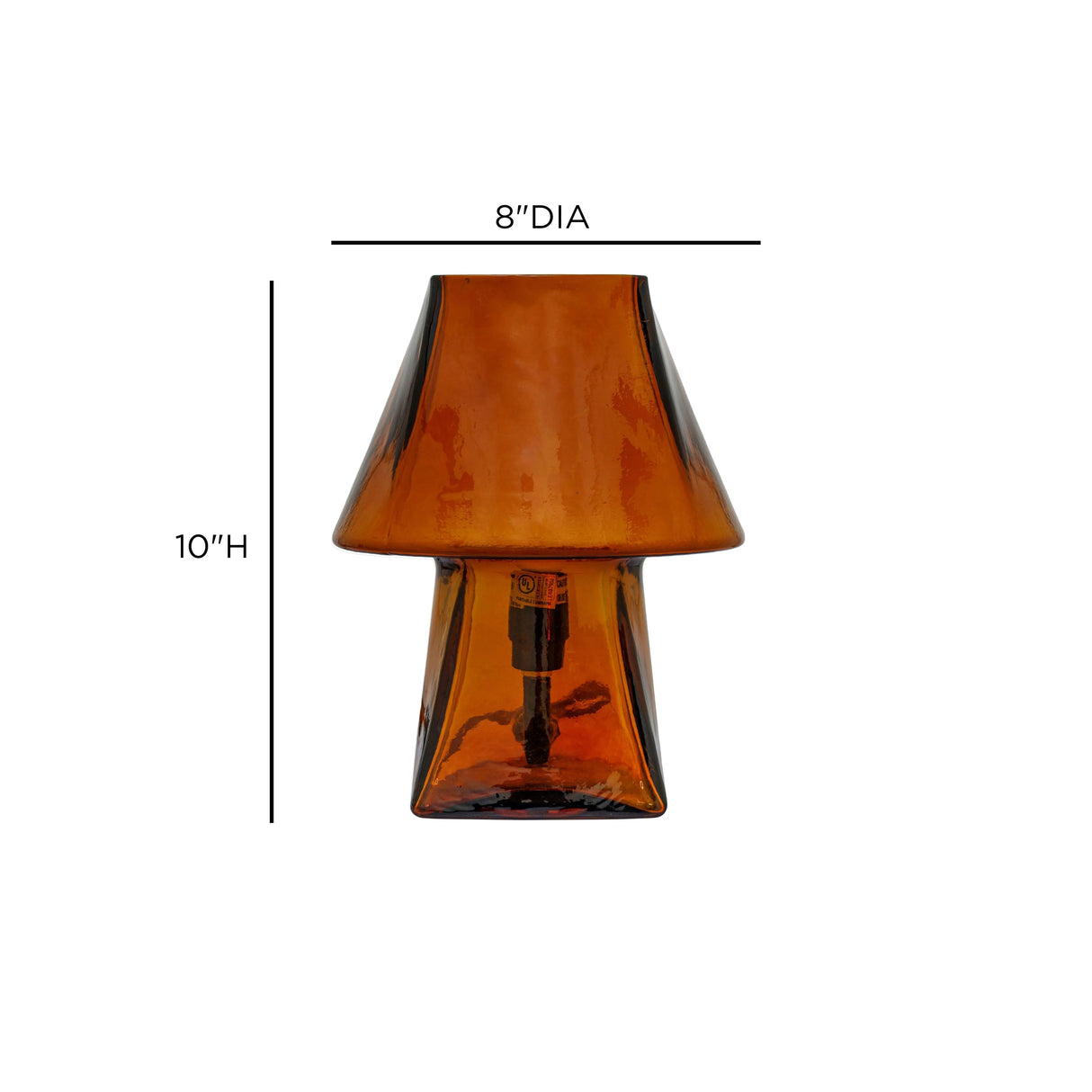 Luca Glass Mini Table Lamp by TOV Furniture at Eve Furniture