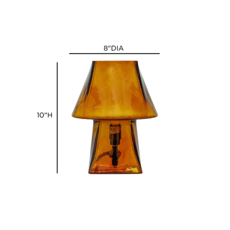 Luca Glass Mini Table Lamp by TOV Furniture at Eve Furniture