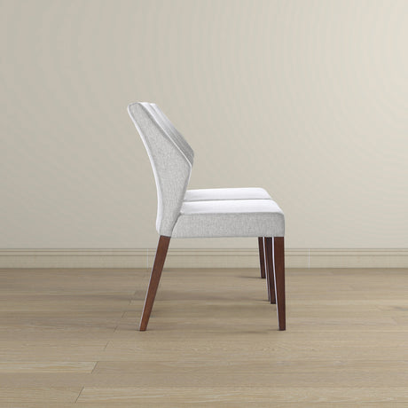 Luca Light Grey Fabric Dining Chair (Set Of 2) by Ashcroft Furniture at Eve Furniture