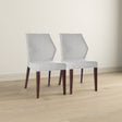 Luca Light Grey Fabric Dining Chair (Set Of 2) by Ashcroft Furniture at Eve Furniture
