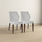 Luca Light Grey Fabric Dining Chair (Set Of 2) by Ashcroft Furniture at Eve Furniture
