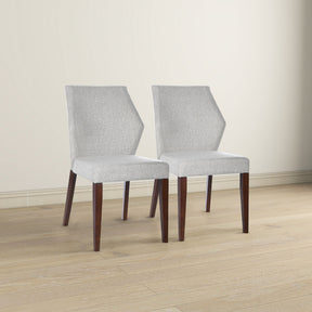 Luca Light Grey Fabric Dining Chair (Set Of 2) by Ashcroft Furniture at Eve Furniture