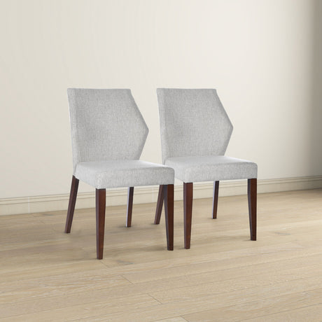 Luca Light Grey Fabric Dining Chair (Set Of 2) by Ashcroft Furniture at Eve Furniture