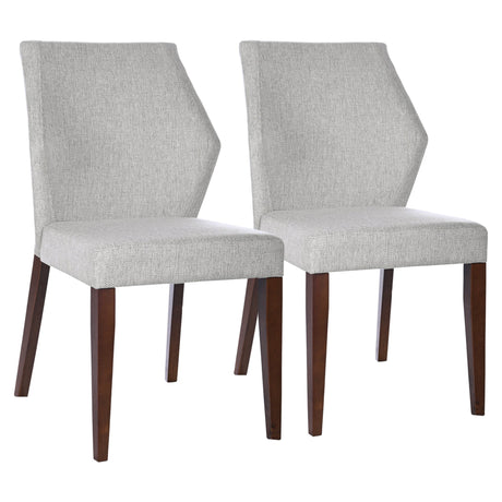 Luca Light Grey Fabric Dining Chair (Set Of 2) by Ashcroft Furniture at Eve Furniture