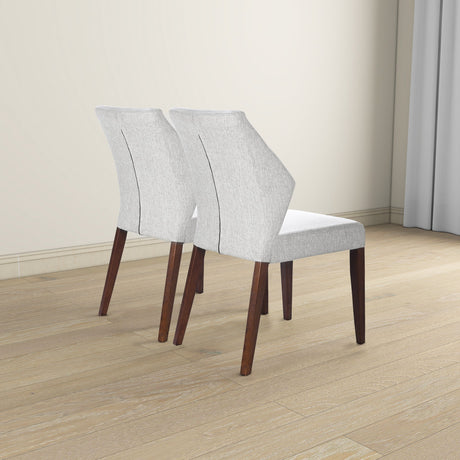 Luca Light Grey Fabric Dining Chair (Set Of 2) by Ashcroft Imports at Eve Furniture