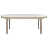 Lucaire 84-inch Cultured Marble Top Dining Table Honed Cream