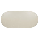 Lucaire 84-inch Cultured Marble Top Dining Table Honed Cream