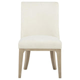 Lucaire Arched Upholstered Dining Side Chair Cream (Set of 2)