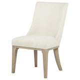 Lucaire Arched Upholstered Dining Side Chair Cream (Set of 2)