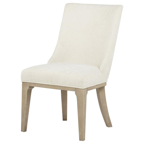 Lucaire Arched Upholstered Dining Side Chair Cream (Set of 2) by Coaster at Eve Furniture