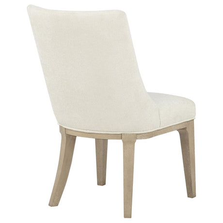 Lucaire Arched Upholstered Dining Side Chair Cream (Set of 2) by Coaster at Eve Furniture