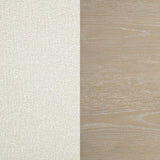 Lucaire Curved High Back Upholstered Dining Chair Cream (Set of 2)