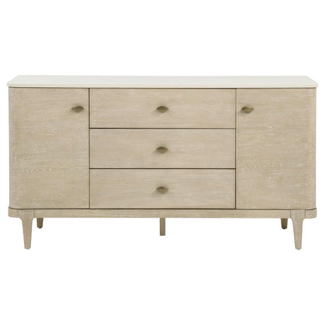 Lucaire Sandstone 2-door 3-drawer Cultured Marble Top Sideboard by Coaster at Eve Furniture