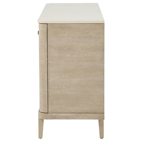 Lucaire Sandstone 2-door 3-drawer Cultured Marble Top Sideboard by Coaster at Eve Furniture