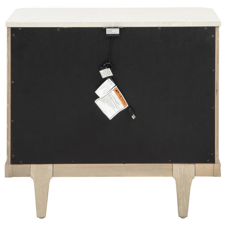 Lucaire Sandstone 3-drawer Nightstand Bedside Table by Coaster at Eve Furniture
