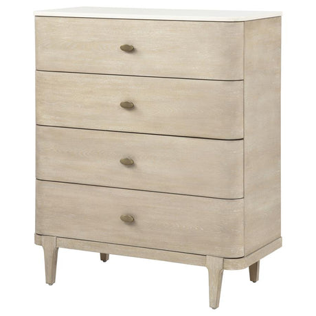 Lucaire Sandstone 5-drawer Chest of Drawers by Coaster at Eve Furniture