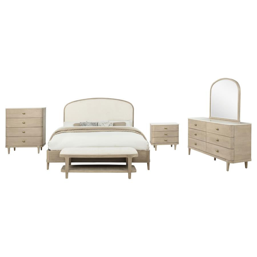 Lucaire Sandstone 5-Piece Queen Bedroom Set by Coaster at Eve Furniture