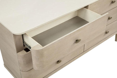 Lucaire Sandstone 6-drawer Dresser Cabinet by Coaster at Eve Furniture