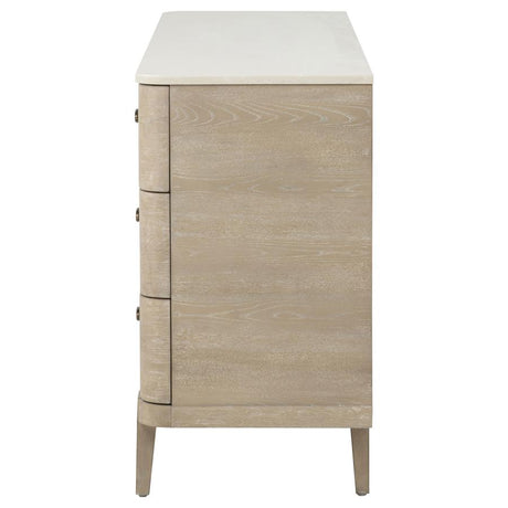Lucaire Sandstone 6-drawer Dresser Cabinet by Coaster at Eve Furniture
