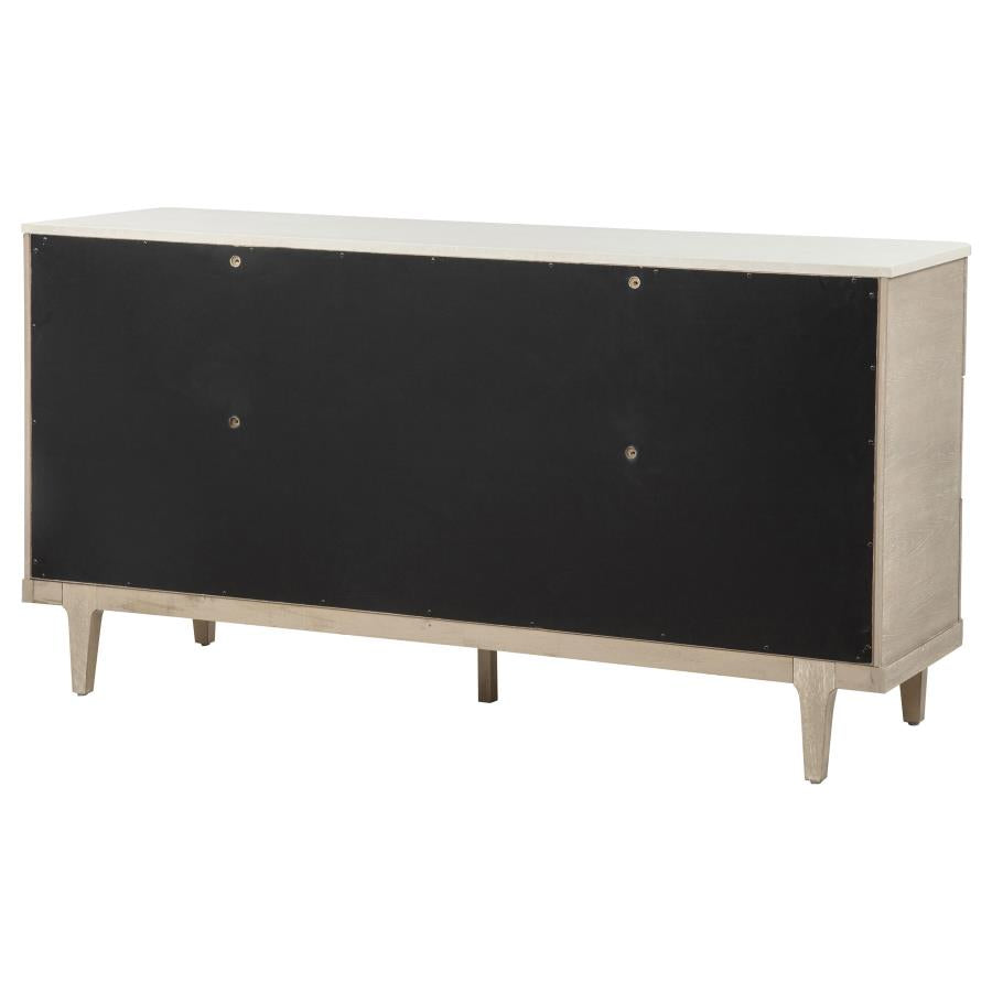 Lucaire Sandstone 6-drawer Dresser Cabinet