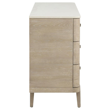 Lucaire Sandstone 6-drawer Dresser Cabinet by Coaster at Eve Furniture