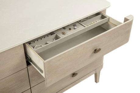 Lucaire Sandstone 6-drawer Dresser Cabinet by Coaster at Eve Furniture