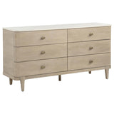 Lucaire Sandstone 6-drawer Dresser Cabinet