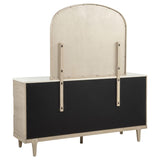 Lucaire Sandstone 6-drawer Dresser Cabinet with Mirror