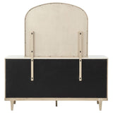 Lucaire Sandstone 6-drawer Dresser Cabinet with Mirror