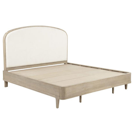 Lucaire Sandstone Queen Upholstered Panel Bed by Coaster at Eve Furniture