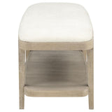 Lucaire Sandstone Upholstered Bedroom Bench