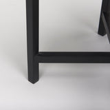 Lucas III (Set of 2) 15L x 15W; 12L x 12W White Marble W/Black Iron Frame Accent Tables by Mercana at Eve Furniture