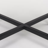 Lucas III (Set of 2); White Marble W/Black Iron Frame Accent Tables by Mercana at Eve Furniture