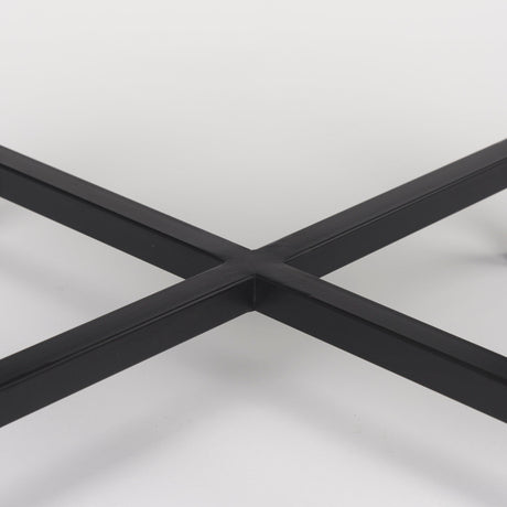 Lucas III (Set of 2); White Marble W/Black Iron Frame Accent Tables by Mercana at Eve Furniture