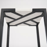 Lucas III (Set of 2); White Marble W/Black Iron Frame Accent Tables by Mercana at Eve Furniture