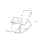 Lucas Rocking Chair Fume by Furnia at Eve Furniture