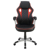 Lucas Black/Red Upholstered Office Chair