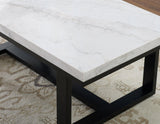 Lucca 3-Piece Marble Top Set (Cocktail & 2 End Tables) by Steve Silver at Eve Furniture