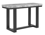 Lucca Gray Marble 3-Piece Table Set