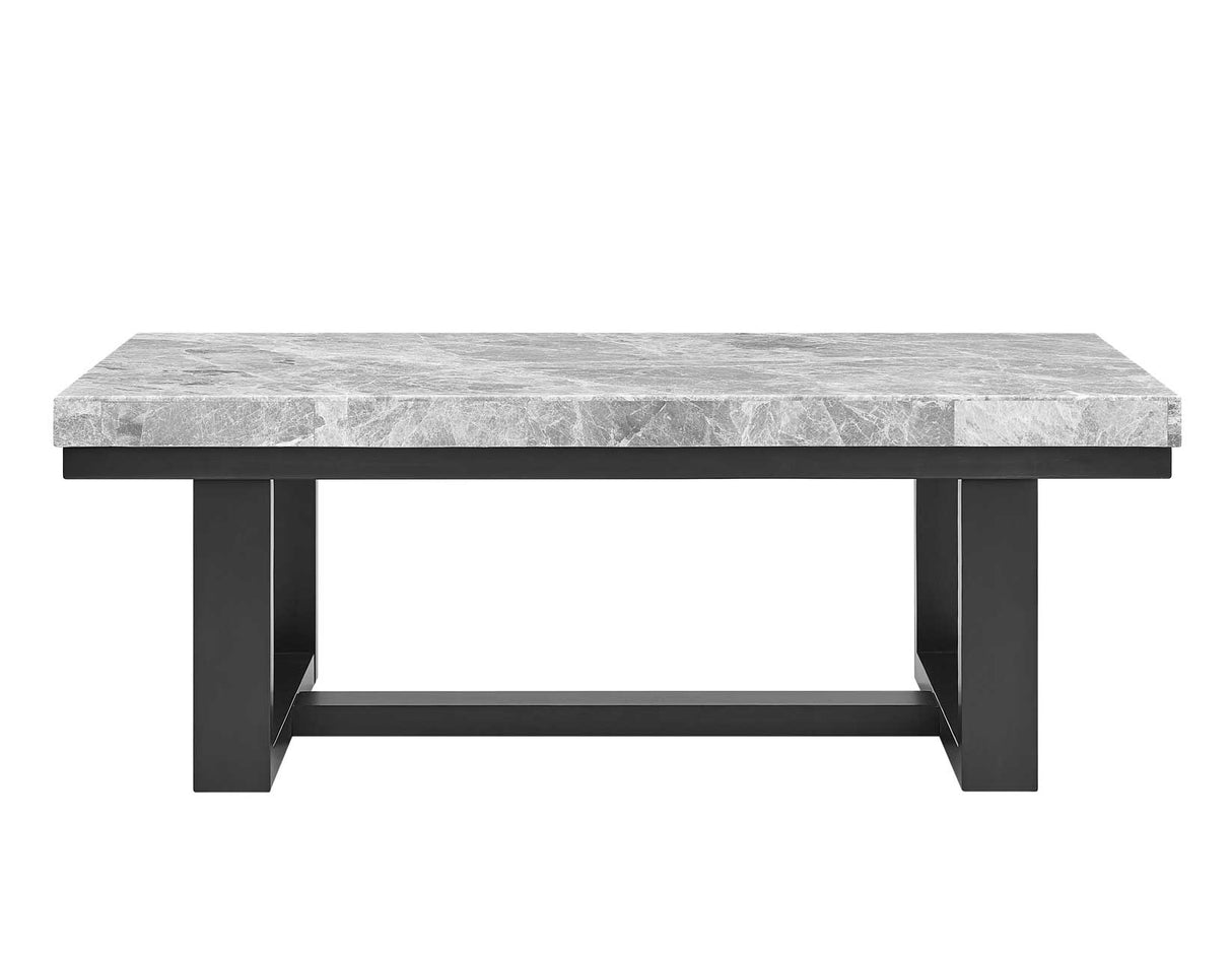 Lucca Gray Marble 3-Piece Table Set