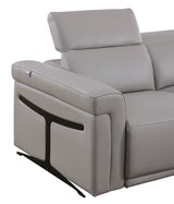 Lucca (L.T. Grey) 6-Piece Italian Power Reclining Sectional by New Era Innovations at Eve Furniture