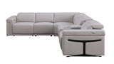 Lucca (L.T. Grey) 6-Piece Italian Power Reclining Sectional by New Era Innovations at Eve Furniture