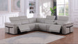 Lucca (L.T. Grey) 6-Piece Italian Power Reclining Sectional by New Era Innovations at Eve Furniture