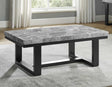 Lucca Gray Marble Cocktail Table by Steve Silver at Eve Furniture