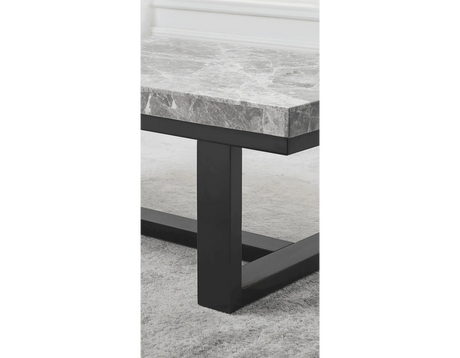 Lucca Gray Marble Sofa Table by Steve Silver at Eve Furniture