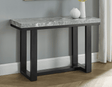 Lucca Gray Marble Sofa Table by Steve Silver at Eve Furniture
