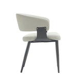 Luce Dining Chair in Oatmeal by Manhattan Comfort at Eve Furniture