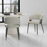 Luce Dining Chair in Oatmeal (set of 2) by Manhattan Comfort at Eve Furniture
