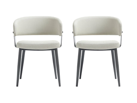 Luce Dining Chair in Oatmeal (set of 2) by Manhattan Comfort at Eve Furniture