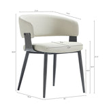Luce Dining Chair in Oatmeal (set of 4) by Manhattan Comfort at Eve Furniture